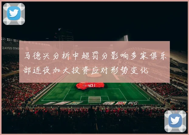 马德兴分析中超罚分影响多家俱乐部连夜加大投资应对形势变化